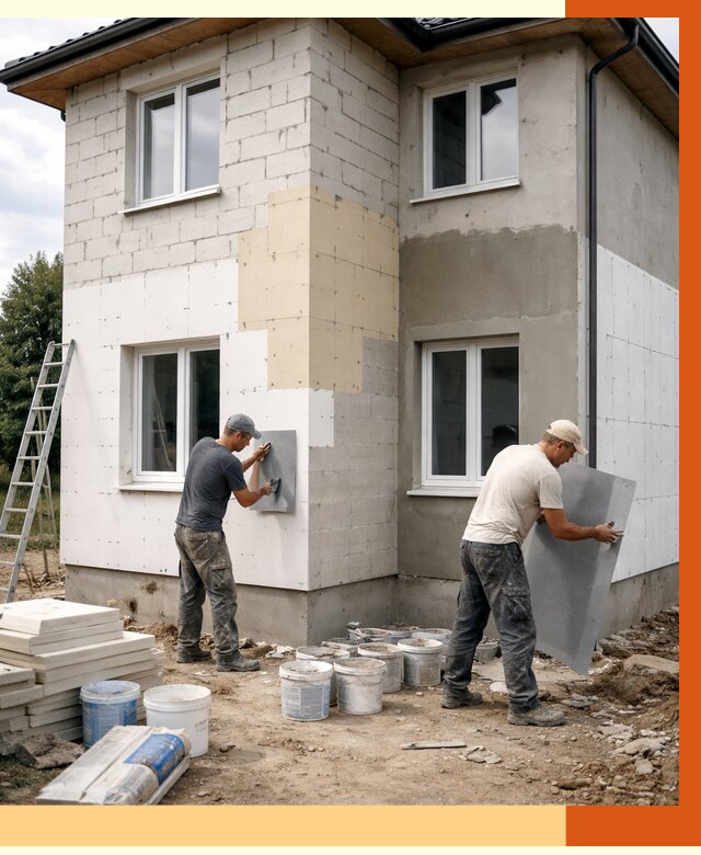 Утепление дома из газобетона в Дзержинске от 4270 руб./м² — заказать у ТепломастерДзр